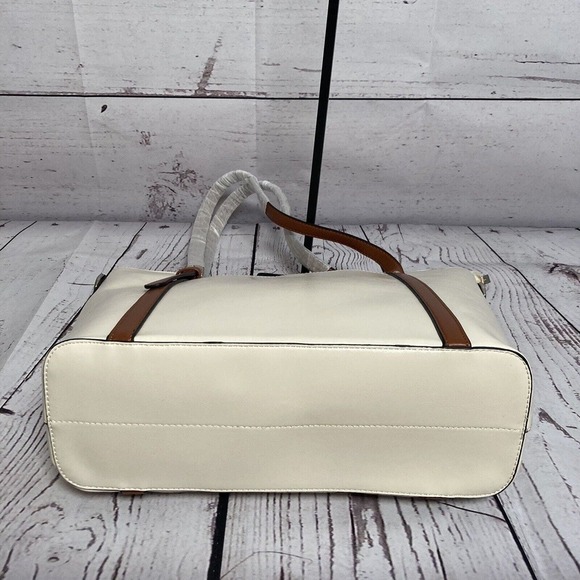 Cluci Laptop Travel Tote Bag White Padded Double Strap‎ Inner Pockets - Picture 7 of 13